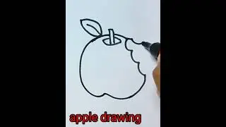Easy apple drawing for kids#dkdrawingart