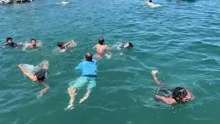 swimming test at camp emerald bay 2025