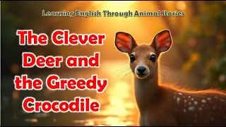 The Clever Deer and the Greedy Crocodile #storiesthroughenglish  #linguaandlight