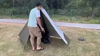 The Ultimate Solo Sanctuary! ✨ Minimalist Pyramid Tent Setup | Outdoor Aesthetic & Easy Camping