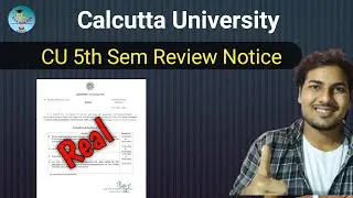 CU 5th Semester Review Notice | Calcutta university Review @R2KKnowledge