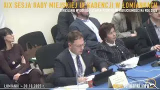 Zwiększenie stawek podatku od nieruchomości w Łomiankach / Sesja RM / 2025 10 30 / www.lomianki.info