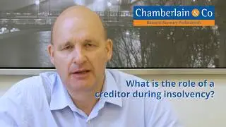 What is the role of a creditor during insolvency?