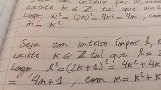 Mostre que o quadrado de um inteiro é da forma 4n ou 4n+1 com n natural.