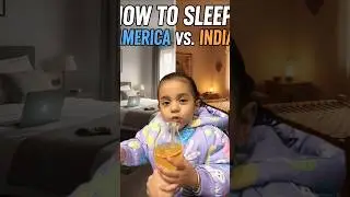 American vs Indian how are they going to sleep🫣wait for the end🤪 #shorts #funny #comedy