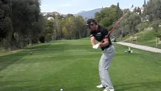 Masters Champion (2003) - Mike Weir 3W Golf Swing, Slow Motion (Down the Line)