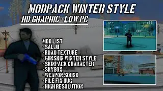 SHARING!!! MODPACK WINTER STYLE - GRAFIK HD LOW PC!!! - GTA ROLEPLAY