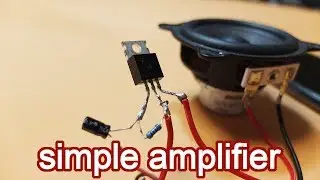 Make a Basic audio Amplifier Circuit using IRF640B MOSFET