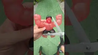 Inflating Red Hulk with Water! 💦
