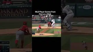 MLB Player Scores From First on a Walk #sports #mlb #baseball #trending #viralshorts