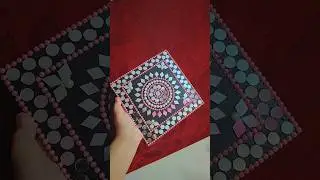 Pearl and Mirror Art🌸❤️ #createwithdaisy #mirrorart #beads  #hobby #homedecor #diy #rangoli #craft