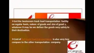 Full Truck Load Transportation Services in Hyderabad