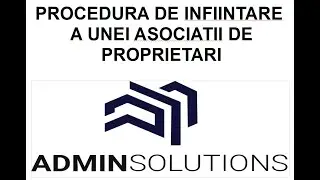 Infiintare unei asociatii de proprietari.