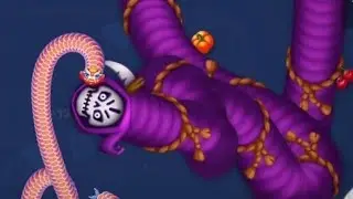 WormsZoneio Angry Koi Fish Snake Attack The Giant Worm.