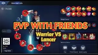 MIR4 Global | PVP with Friends - Warrior vs Lancer