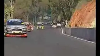 V8 Supercar Hits Kangaroo