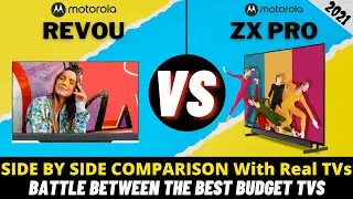 Which one to buy?🤔 Motorola ZX Pro Ya Motorola Revou | Comparison of 2 Best Budget 4K TVs🔥