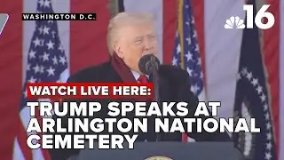 Trump honors veterans at Arlington National Cemetery ceremony