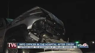IMPD officer involved in head-on crash on north side