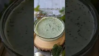 Yogurt Cilantro Mint Sauce #food #indianfood #chutney #greenchutney #easyrecipe #recipes #easy #eats