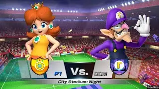 Mario Sports Superstars - Daisy/Mario Vs. Waluigi/Birdo