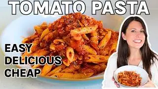 &pound;1 Tomato Pasta Recipe Every Student NEEDS to Know| Learn to Cook for Uni| Healthy Meals on a Budget