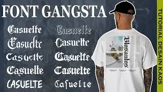 10+ Font Terbaru Gangsta II Font Pixellab & Picsart Terbaru 2022 + Cara pasang (Font Desain Kaos)