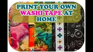 Print Your Own Washi Tape Strips at Home🎨❤️ Use Your Own Designs