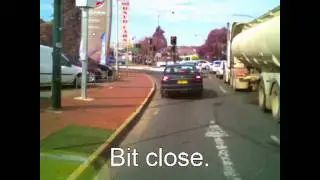Almost accident SA Government car.avi