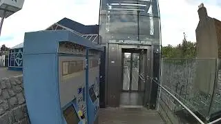 Blind passenger walking from Phibsboro Luas platform to North Circular Road exit on 14.08.2025.