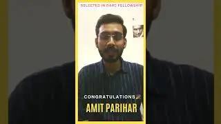 Selection in DARC Fellowship | Congrats🎉 Amit Parihar | STEP AHEAD iNDIA