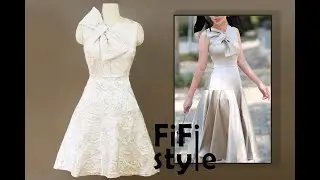 FiFi Style : Thiết kế áo nơ ly cổ bằng phương pháp Draping 3D