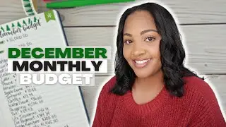 DECEMBER 2021 BUDGET WITH ME | How To Create A Budget Using A Simple, Regular Notebook For Beginners