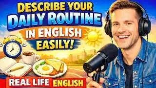 Describe Your Daily Routine in English Easily ☀️ | Real Life English Conversation Practice 