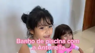 Visitando a Antonella e banho de piscina
