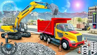 City Road Construction Simulator 3D 🚧 | Heavy Excavator & Truck (Android Gameplay)