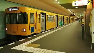 U-Bahn Berlin Mitfahrt von Mehringdamm bis Alt Tegel im F90 auf der U6