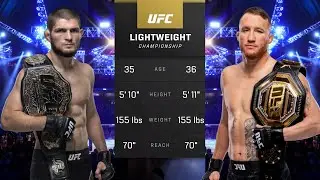 Khabib Nurmagomedov vs Justin Gaethje Full Fight - UFC 5 Fight Night