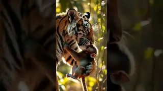 #AnimalRescue #BraveTiger #MonkeyAdventure #WildlifeStory #Heartwarming #JungleHeroes