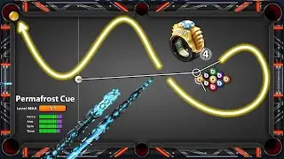 8 Ball Pool - PERMAFROST Animated Cue in Heist Win Streak ( 1 SHOT = WIN ) GamingWithK