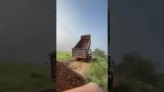 New TATA truck unloading works and mud loading gadi #truckesvlogs #youtubeshorts #trending #shorts