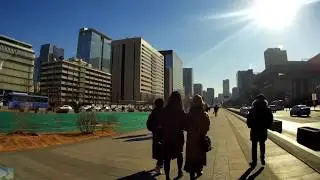 60fps+ 광화문광장[Gwanghwamun Square=光化門廣場]From Gwanghwamun intersection to City Hall Square