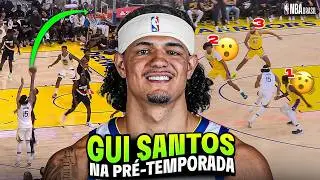 GUI SANTOS 🇧🇷 na Pr&eacute;-temporada da NBA 2025 - Os MELHORES MOMENTOS do brasileiro