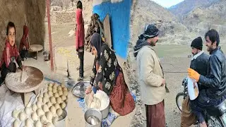 Real nomadic life: a day's work in the harshest conditions of nature