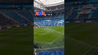 Подготовка к матчу.Зенит-Динамо(Москва)