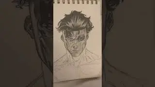 Drawing invincible #invincible #invincibleseason3 #omniman #superhero #art #drawing #anime #sketch