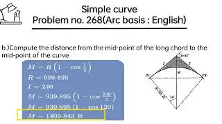 Route surveying sample problems