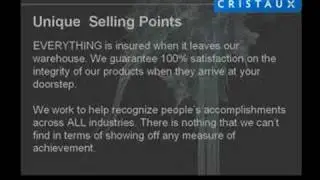 Cristaux - Supplier of Crystal Trophies, Glass Awards