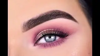 Huda Beauty NUDE Palette + Marc Jacobs See-Quins Glitter | Eyeshadow Tutorial
