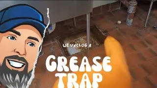 We unclog a grease trap for a local school #095